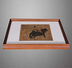 苏尼特左书画装裱配框服务案例